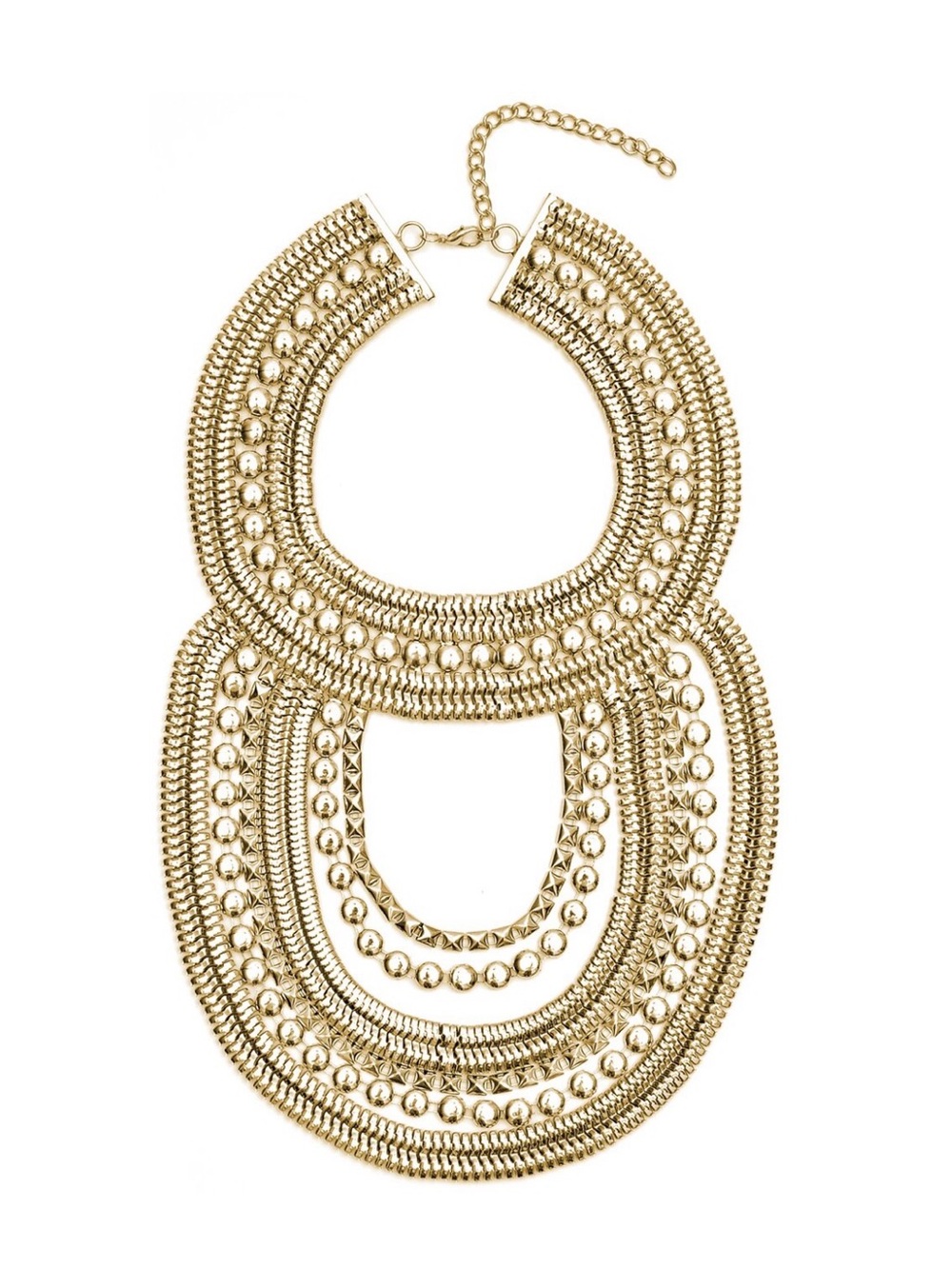 Eye Candy Los Angeles NWT Gold-Tone Multi-Strand Statement Necklace